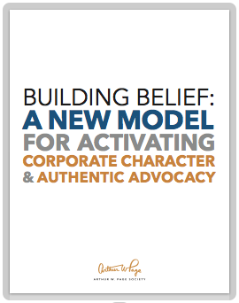 Building Belief - Arthur W Page Society