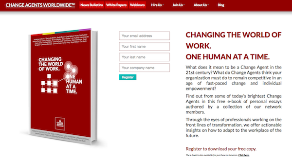 Change Agents Worldwide screengrab
