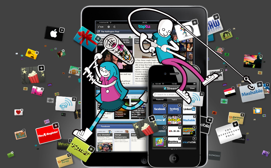 Taptu Web Fishing illustration
