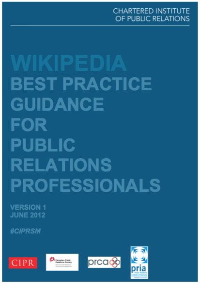 Wikipedia Guidance from the CIPR