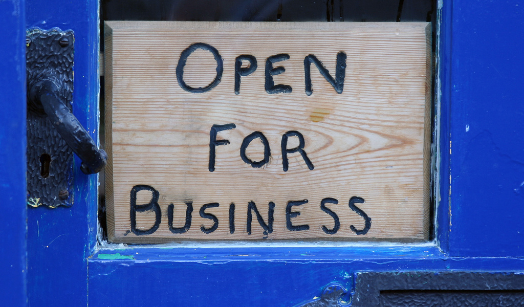 open for business