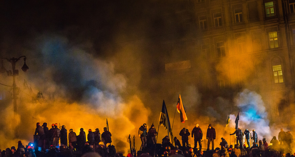 revolution Ukraine demonstrators