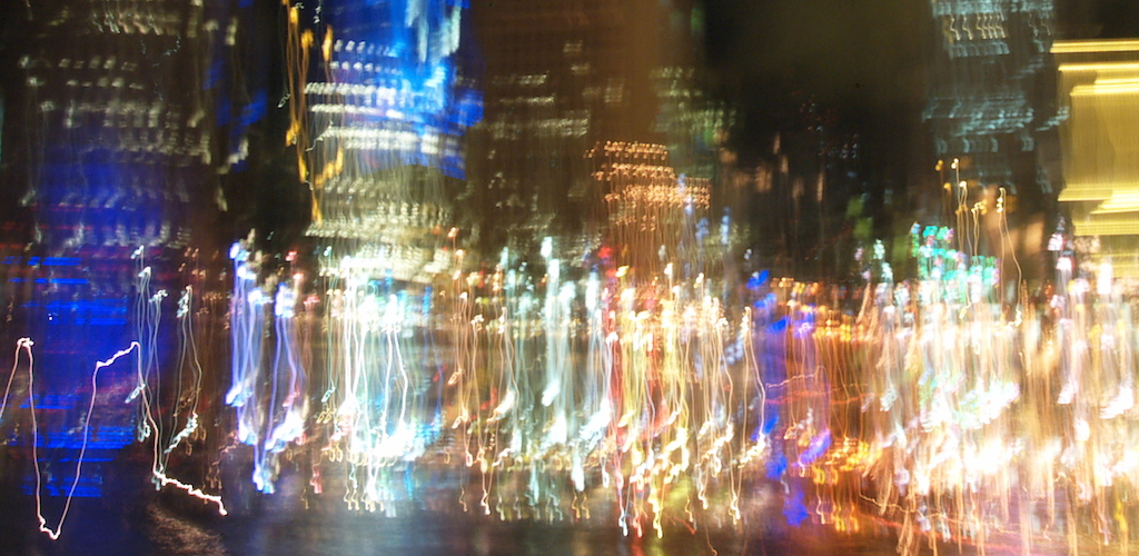 Singapore harbour at night – camera shake