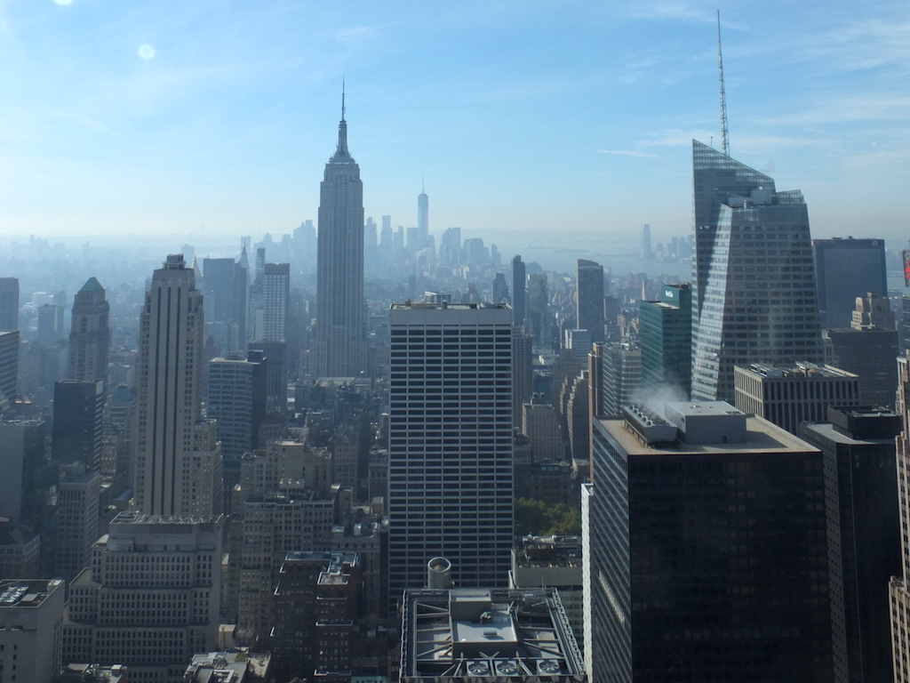 The view from the Rainbow Room, Rockefeller Plaza