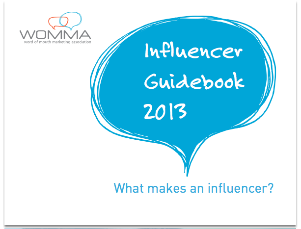 WOMMA Influencer Guidebook 2013
