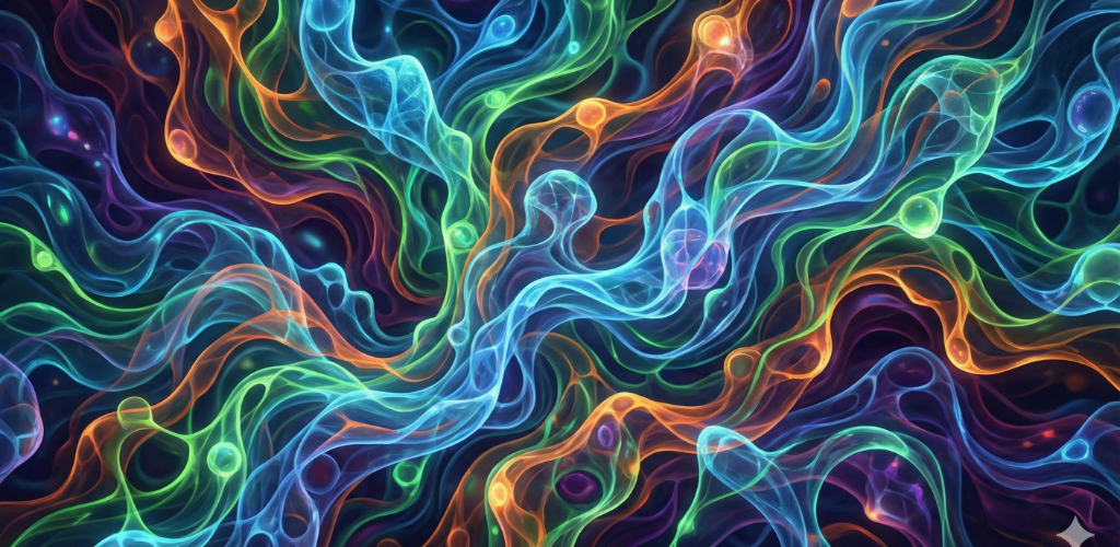 Abstract image created by Nano Banana Pro in response to the prompt to create an abstact image in the theme of this post's title